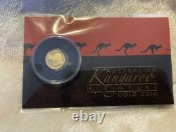 0.5 Gram 99.99 Fine Gold Bullion 24K AUSTRALIAN MINIATURE KANGAROO Coin 2020