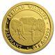 0.5 Gram 999.9 Fine Gold Bullion African Wildlife Elephant Coin 2020