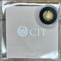 0.5 Gram. 9999 Fine Gold Palau $1 Christmas Tree Coin with COA 15k Mintage