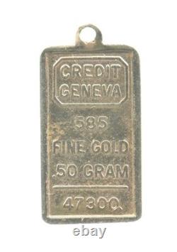 0.5 Gram Gold Bar Credit Geneva 5881