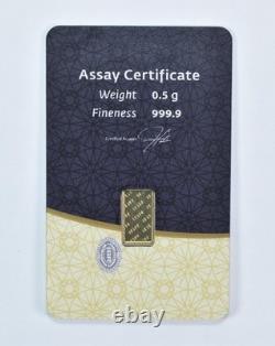 0.5 Gram Gold Bar IGR In Assay