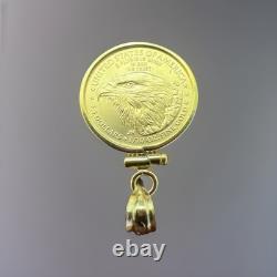 1/10 oz 2024 Gold $5 American Eagle Coin FREE WITH PURCHASE ONLY 14K BEZEL! NEW
