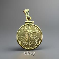 1/10 oz 2024 Gold $5 American Eagle Coin FREE WITH PURCHASE ONLY 14K BEZEL! NEW