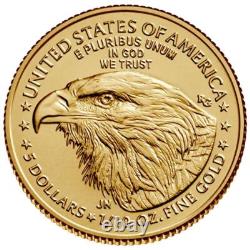 1/10 oz American Gold Eagle Coin Random Year (BU) $5 Gold Coin #A618