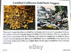 1- 1857 S. S. Central America California Gold Rush Nugget. 63 Grams NGC Certified