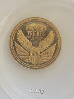 1/2 Gram 14K (. 585) Solid Gold Proof National Anthem Coin DAWNS EARLY LIGHT. 05g