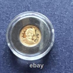 1/2 gram 24k gold. Abe Lincoln memorial coin