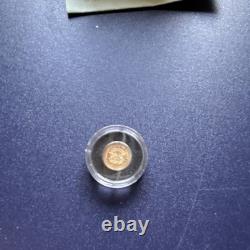 1/2 gram 24k gold. Abe Lincoln memorial coin