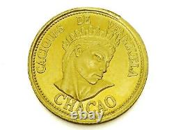 1/20 oz Gold Venezuela Chacao Ley 900 Coin 1.552 GRAMS SOLID FINE GOLD