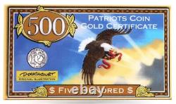 1/4 Gram Gold Bar Certificate Rare Only 300 Made. 9999 Au