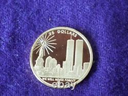 1/4oz 9999 Fine Gold $25 Freedom Tower Coin July 4, 2004 N Marianna Islands Nice