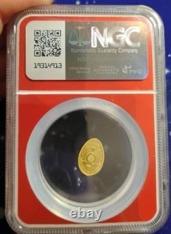 1 GRAM GOLD? Reverse Proof Niue Golden Goose Egg NGC PF 70 FDOI 250 Mintage