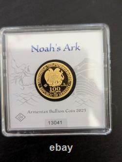 1 Gram. 9999 Fine Gold Noah's Ark Armenian Coin In Capsule 2025