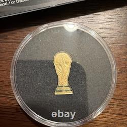 1 Gram Gold 2026 Solomon Islands FIFA World Cup Trophy Gold Coin. 2026 Minted