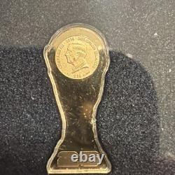1 Gram Gold 2026 Solomon Islands FIFA World Cup Trophy Gold Coin. 2026 Minted