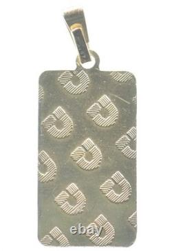 1 Gram Gold Bar Credit Zurich Pendant 4212