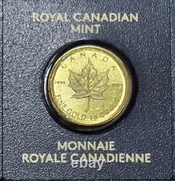 1 Gram Gold Maple Leaf. 9999 Fine Coin Maplegram In Assay 2025