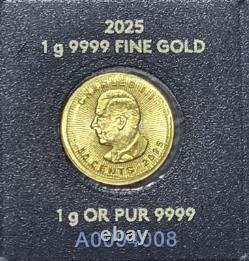 1 Gram Gold Maple Leaf. 9999 Fine Coin Maplegram In Assay 2025