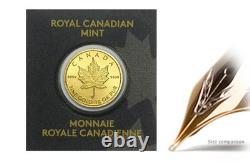 1 Gram Gold Maple Leaf. 9999 Fine Coin Maplegram In Assay 2025