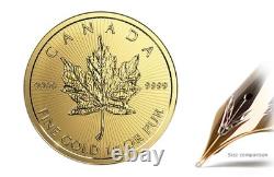 1 Gram Gold Maple Leaf. 9999 Fine Coin Maplegram In Assay 2025