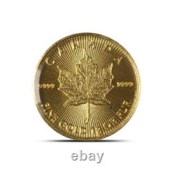 1 Gram Gold Maple Leaf Coin. 9999 Pure Gold Bullion Maplegram