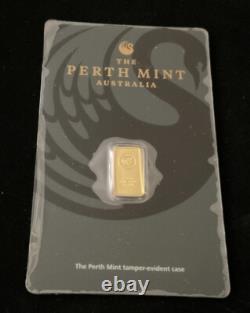 1 Gram Gold Perth Mint Bar Sealed In Assay #C248018 Round Money Coin Shop