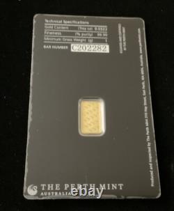 1 Gram Gold Perth Mint Sealed In Assay #C202282 Round Money Coin Shop