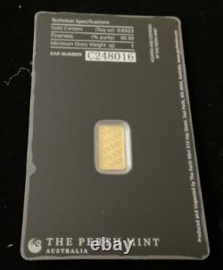 1 Gram Gold Perth Mint Sealed In Assay #C248016 Round Money Coin Shop