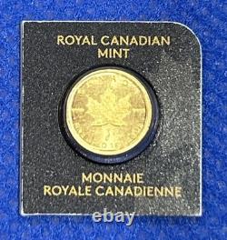 1 Gram Royal Canadian Mint. 9999 Gold Maple Leaf