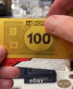 1 Gram Samoa. 999 Fine Gold Monopoly Note Licensed Monopoly Bullion -gift Gold