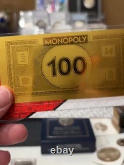 1 Gram Samoa. 999 Fine Gold Monopoly Note Licensed Monopoly Bullion -gift Gold