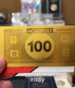 1 Gram Samoa. 999 Fine Gold Monopoly Note Licensed Monopoly Bullion -gift Gold