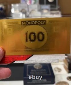 1 Gram Samoa. 999 Fine Gold Monopoly Note Licensed Monopoly Bullion -gift Gold