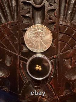 1 Gram of 24K Gold Bullion & 1oz Silver American Eagle Coin Gold & Silver Lot