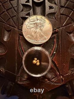 1 Gram of 24K Gold Bullion & 1oz Silver American Eagle Coin Gold & Silver Lot