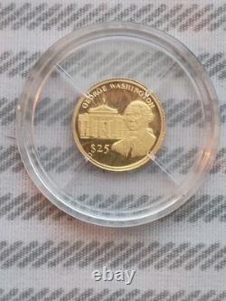 1 gram. 9999 Liberian Gold Coin World's Smallest Gold Legal Tender