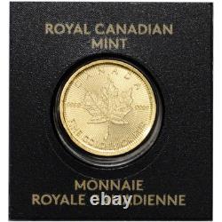 1 gram Canada Gold Maple Leaf 50C from Gold Maplegram25T 9999 Fine Random Date