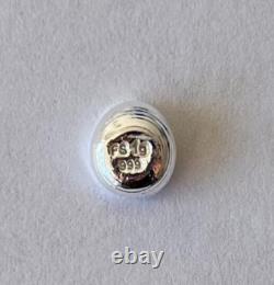 1 gram GOLD bar. 9999 hand poured bar + 1g. 999 silver bar