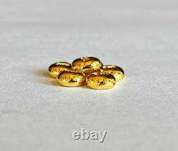 1 gram GOLD bar. 9999 hand poured bar + 1g. 999 silver bar