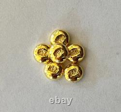 1 gram GOLD bar. 9999 hand poured bar + 1g. 999 silver bar