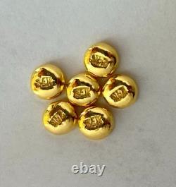 1 gram GOLD bar. 9999 hand poured bar + 1g. 999 silver bar