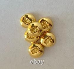 1 gram GOLD bar. 9999 hand poured bar + 1g. 999 silver bar