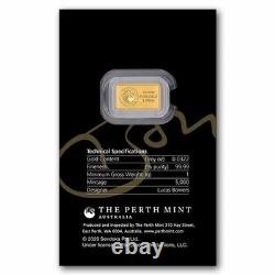 1 gram Gold 80th Anniversary Bon Scott Bar (In Assay)