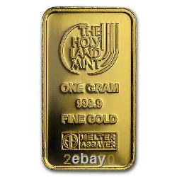 1 gram Gold Bar Holy Land Mint Dove of Peace (Argor-Heraeus) SKU#167448