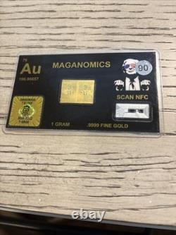 1 gram Gold Bar PATRIOTS COIN Splits Apart into 15 One GR Bars. 9999 Fine