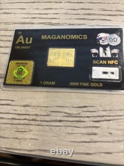 1 gram Gold Bar PATRIOTS COIN Splits Apart into 15 One GR Bars. 9999 Fine