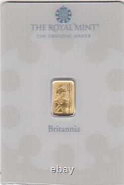 1 gram Gold Bar The Royal Mint Britannia Free Shipping