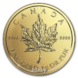 1 gram Gold Maple Leaf Maplegram 25T (Random Year) BU