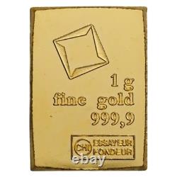 1 gram Gold Valcambi Bar
