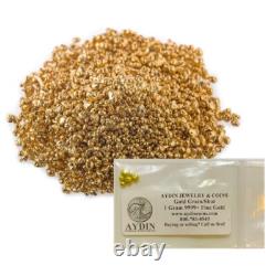 1 gram Refined Pure 24K Gold. 9999+ Fine Gold Grain Shot Casting